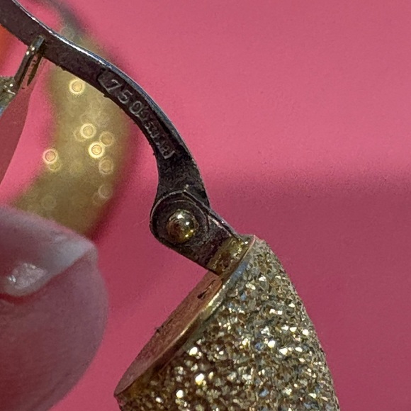 18k Gold Hoop Earrings - Picture 4 of 9